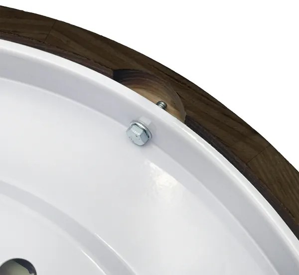 Brilagi - Plafonieră CARVALHO SMOKEY, 2xE27/60W/230V, stejar, Ø 37,5 cm