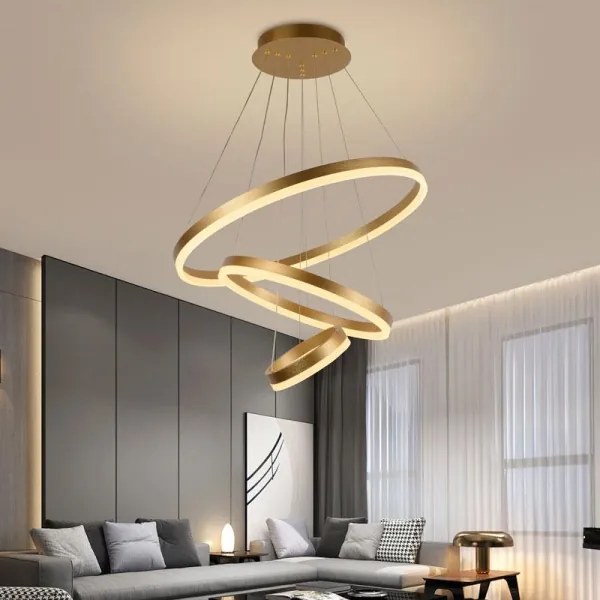 Lustră LED dimabilă pe cablu LED/85W/230V 3000-6500K + telecomandă