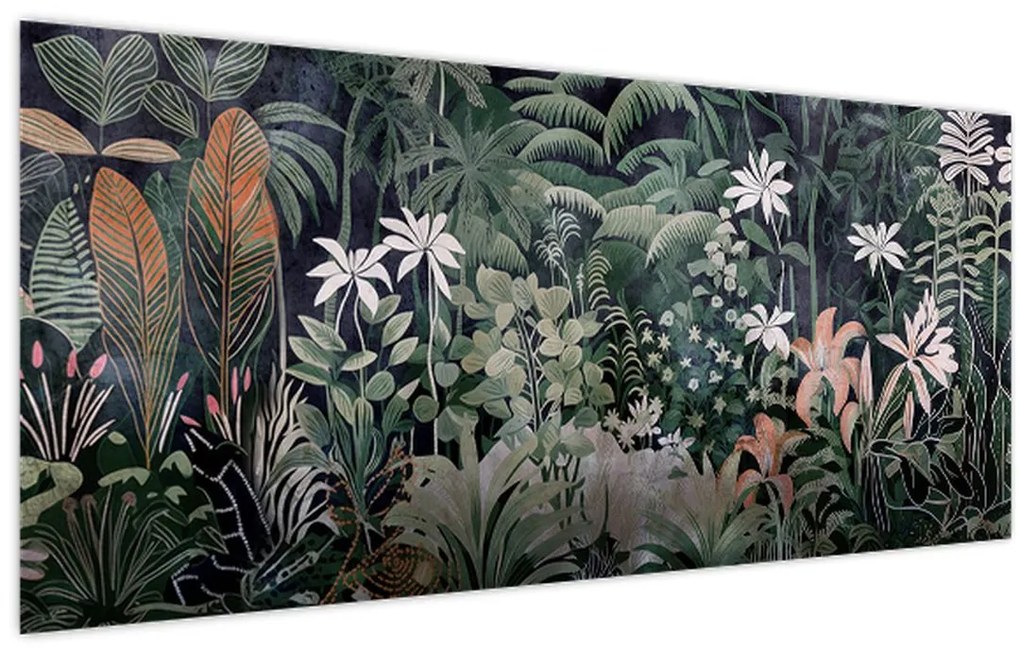 Tablou - Model de junglă pictat (120x50 cm)