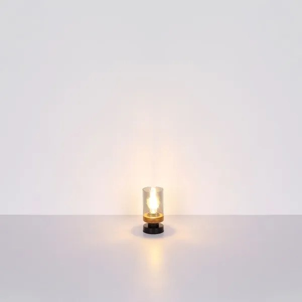 Lampă de masă FINCA 1xE27/40W/230V metal/lemn Globo 15557T