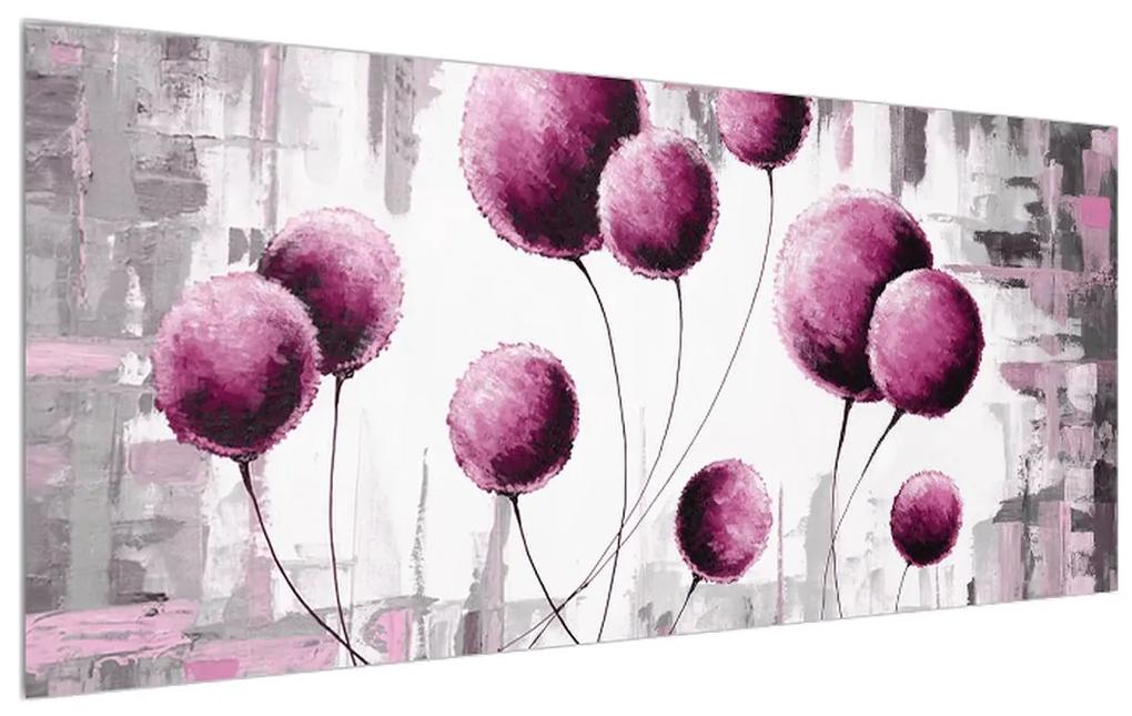 Tablou abstract - balonașe roz (120x50 cm), în 40 de alte dimensiuni noi