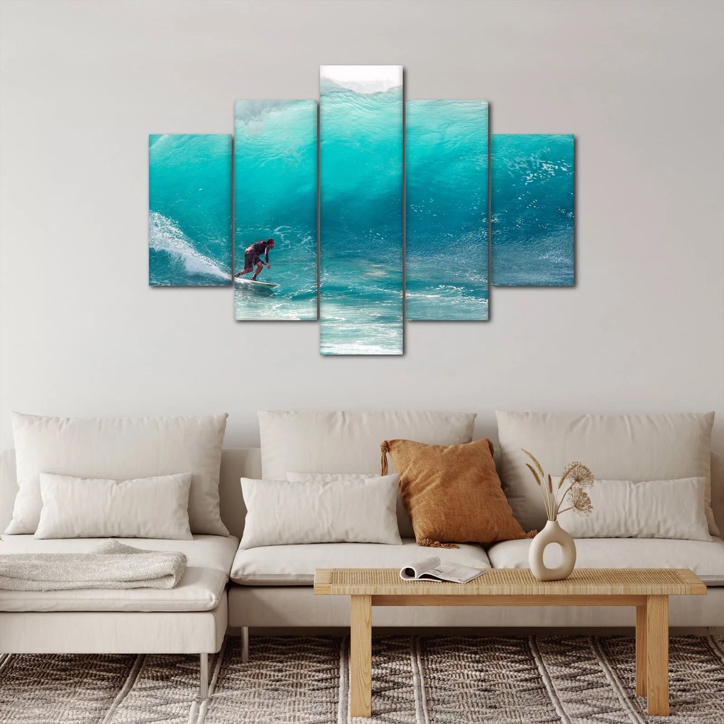 Tablou - Surfer în valuri (150x105 cm)