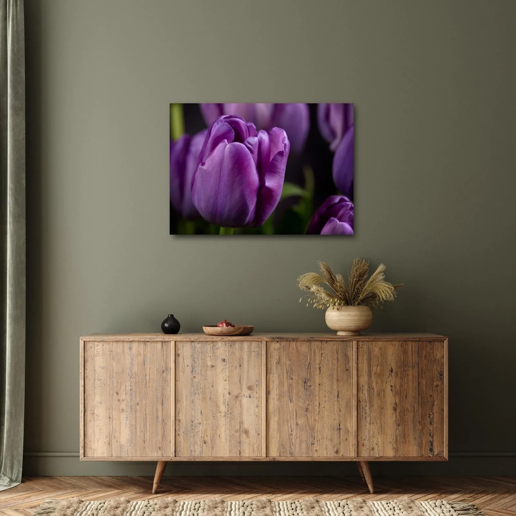 Tablou cu flori de lalele (70x50 cm)