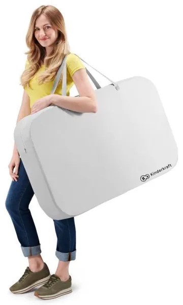 Pătuț de voiaj KINDERKRAFT 4 în 1 SOFI gri