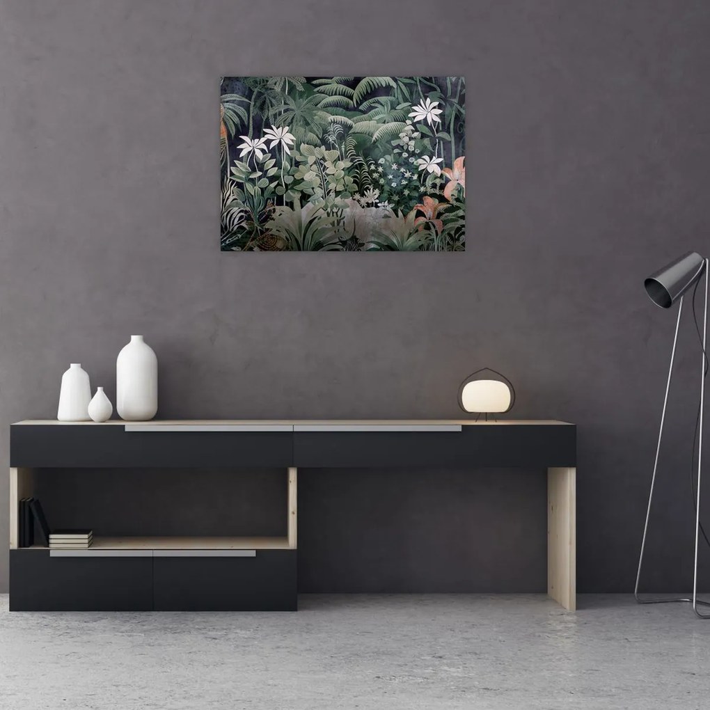 Tablou - Model de junglă pictat (70x50 cm)