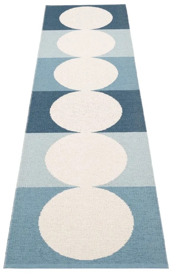 Covor tip traversă pentru interior și exterior albastru/crem 70x280 cm Otto Sky – Pappelina