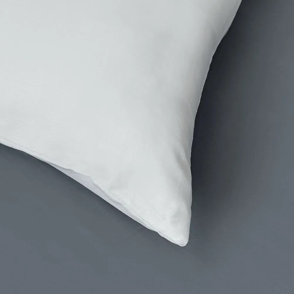 Lenjerie de pat din satin, Luxury Collection2 pers., alb/gri, 200 x 200 cm, 2 buc. 70 x 90 cm