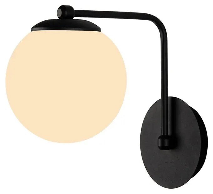 Aplică de perete Squid Lighting Star, înălțime 22 cm, negru