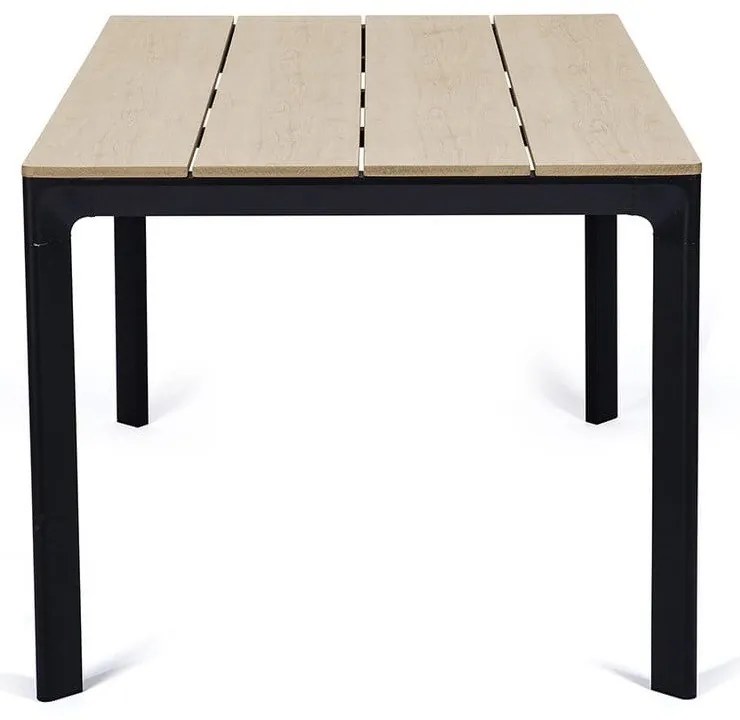 Set 4 scaune negre Kai și masă Thor - Bonami Essentials