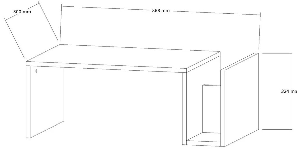 Măsuță de conferință Memo Freesia Marble