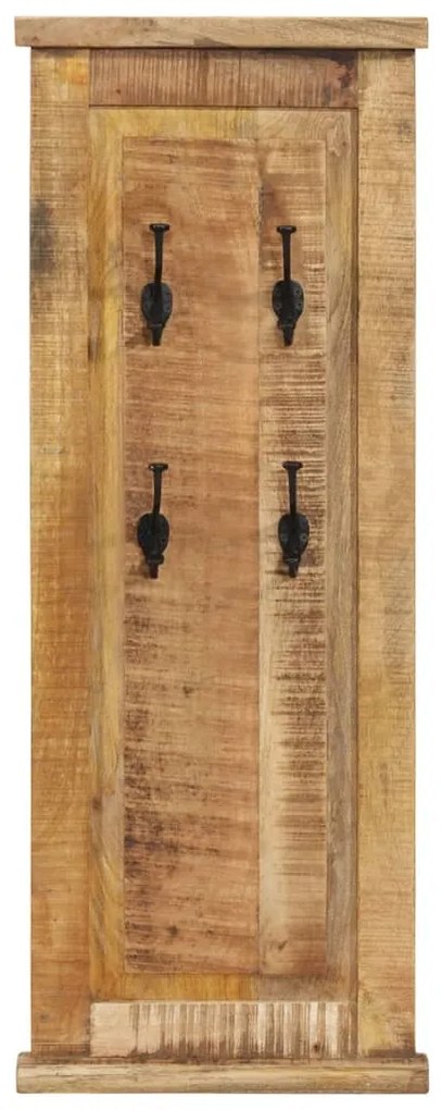 Cuiere de haine, 2 buc., 38x100 cm, lemn masiv de mango 2, Lemn masiv de mango