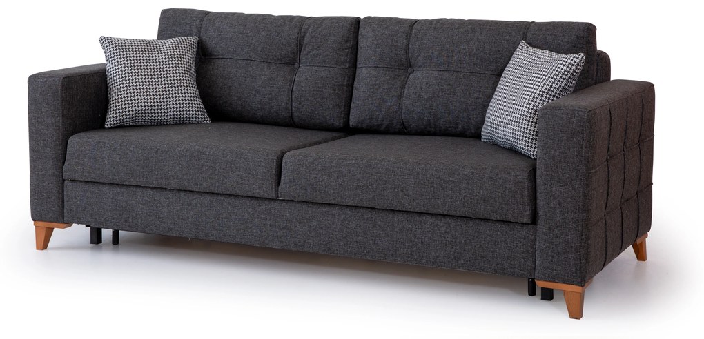 Set canapea extensibila de 210cm si fotoliu alya
