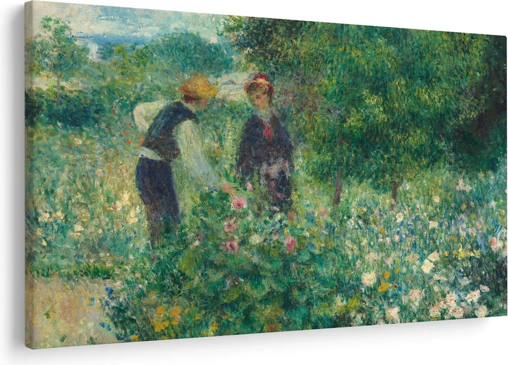 Tablou - Auguste Renoir, Picking Flowers, reproducere (90x60 cm)