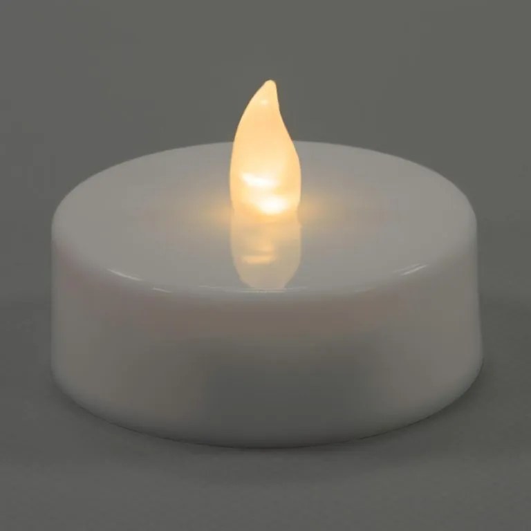 Set lumânării pe baterii, cu temporizator, albe, 8 bu