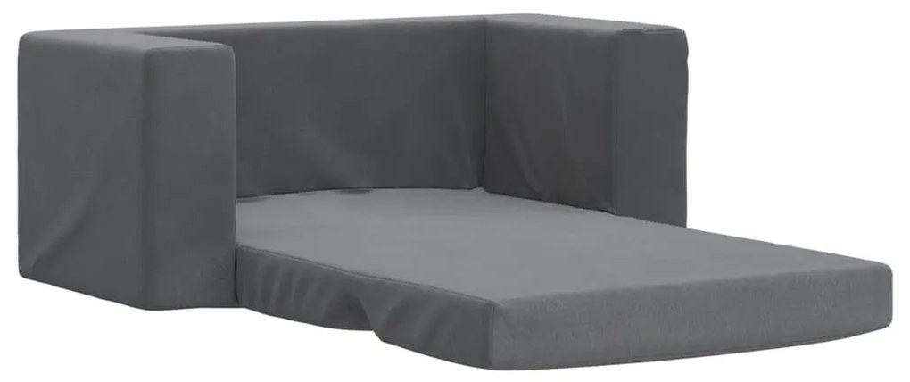 Canapea pentru copii cu 2 locuri, antracit, plus moale Antracit, Canapea extensibila