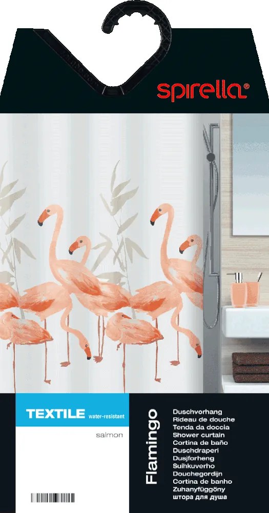 Perdea de duș 180x200 cm Flamingo – Spirella