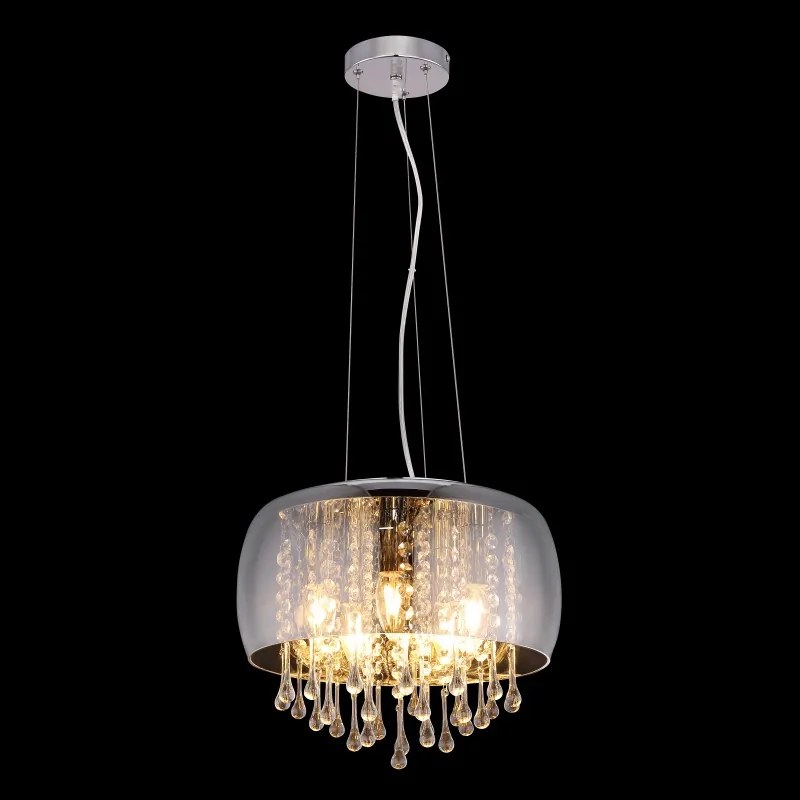 Lustra suspendata design modern KALLA fumuriu 15809H GL