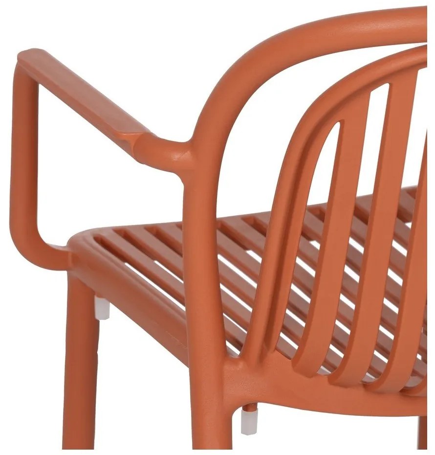 Scaun de dining teracotă din plastic Alia – Ixia