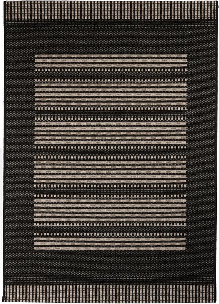 Covor Modern & Geometric Zamora, Negru/Gri, 120x170 cm