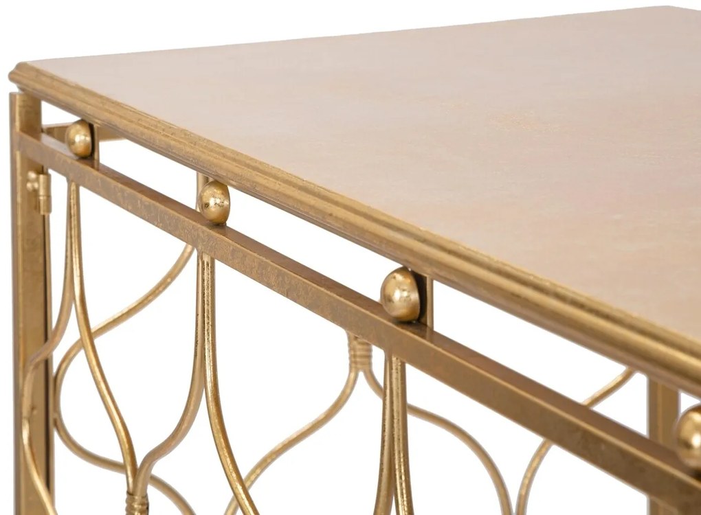 Consola Arab, Mauro Ferretti, 96.5x41x78 cm, fier, auriu