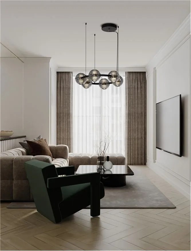 Lustra LED design modern AFTHONIA