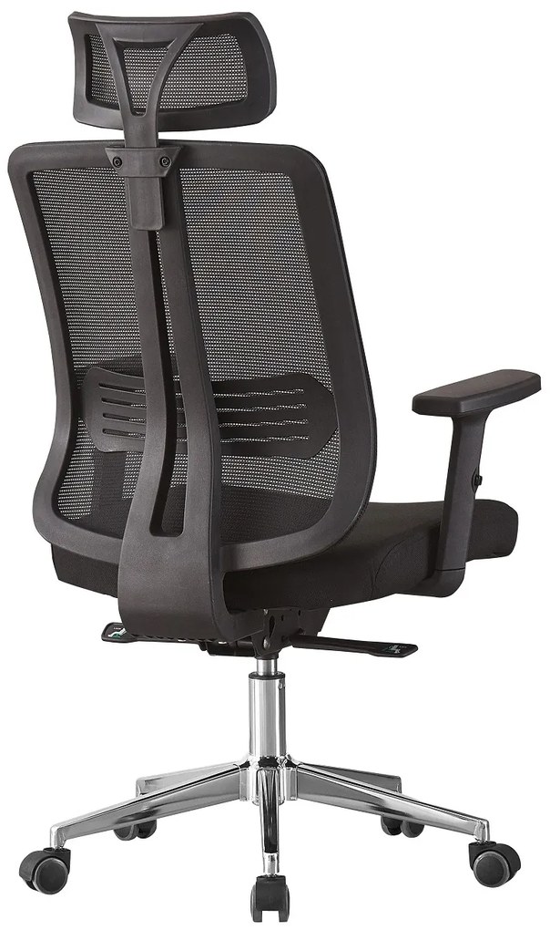 Scaun ergonomic, inaltime reglabila, rabatabil, Mesh, Negru