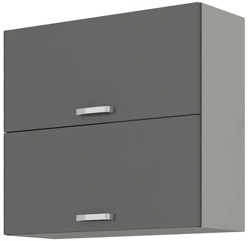 Dulap superior de bucătărie Gonir 80 GU 72 2F (gri + gri). 1032711