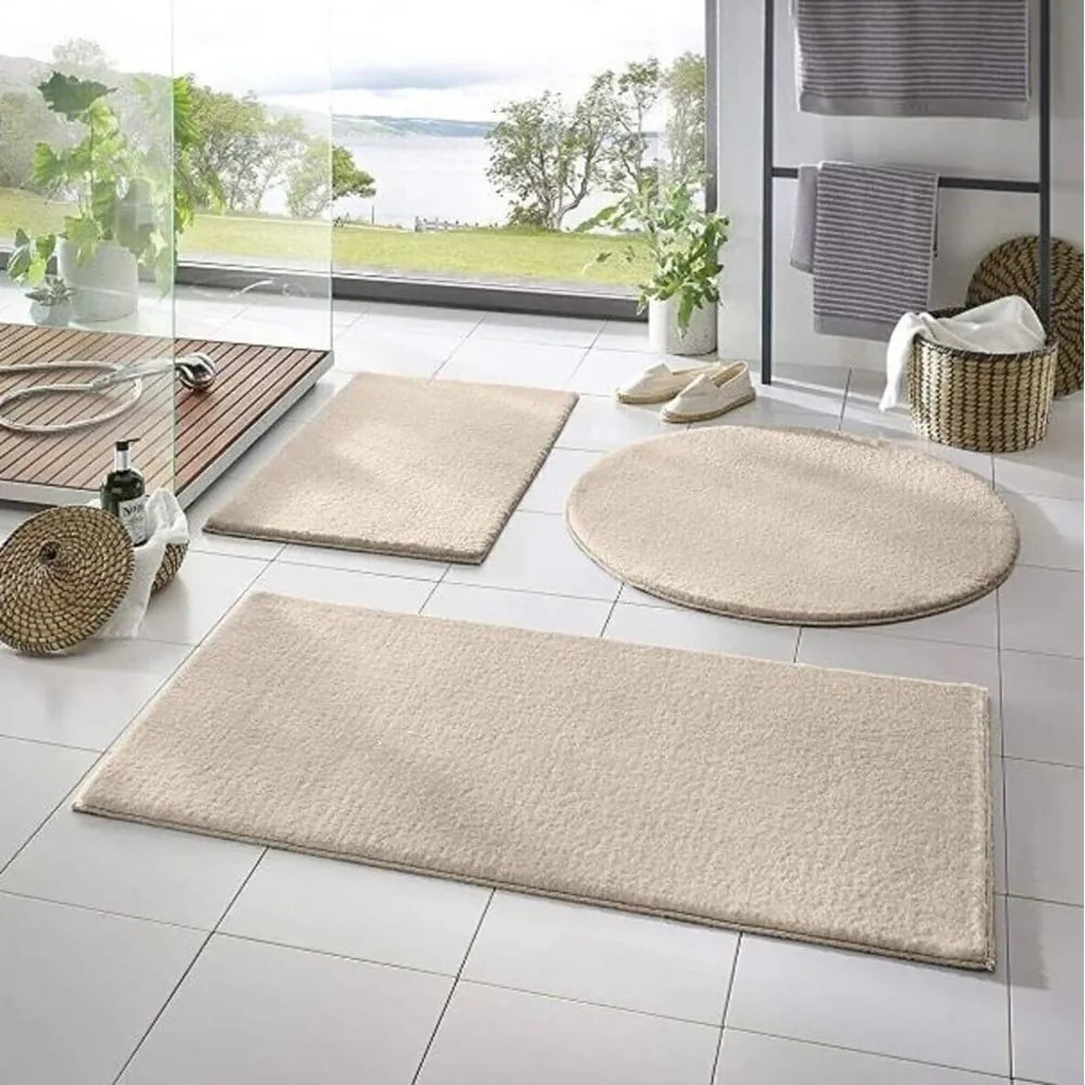 Covorașe de baie grej 3 buc. 50x90 cm – Mila Home