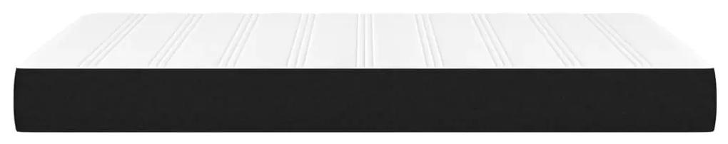 Saltea de pat cu arcuri, negru, 120x200x20 cm, textil Negru, 120 x 200 cm