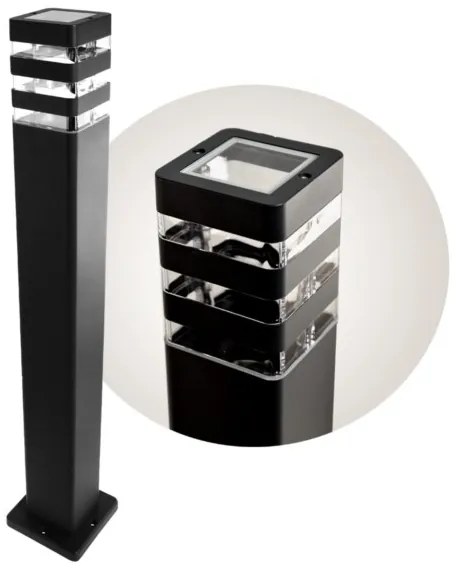 Lampă de exterior SANTA 1xE27/60W/230V IP54 79,5 cm negru