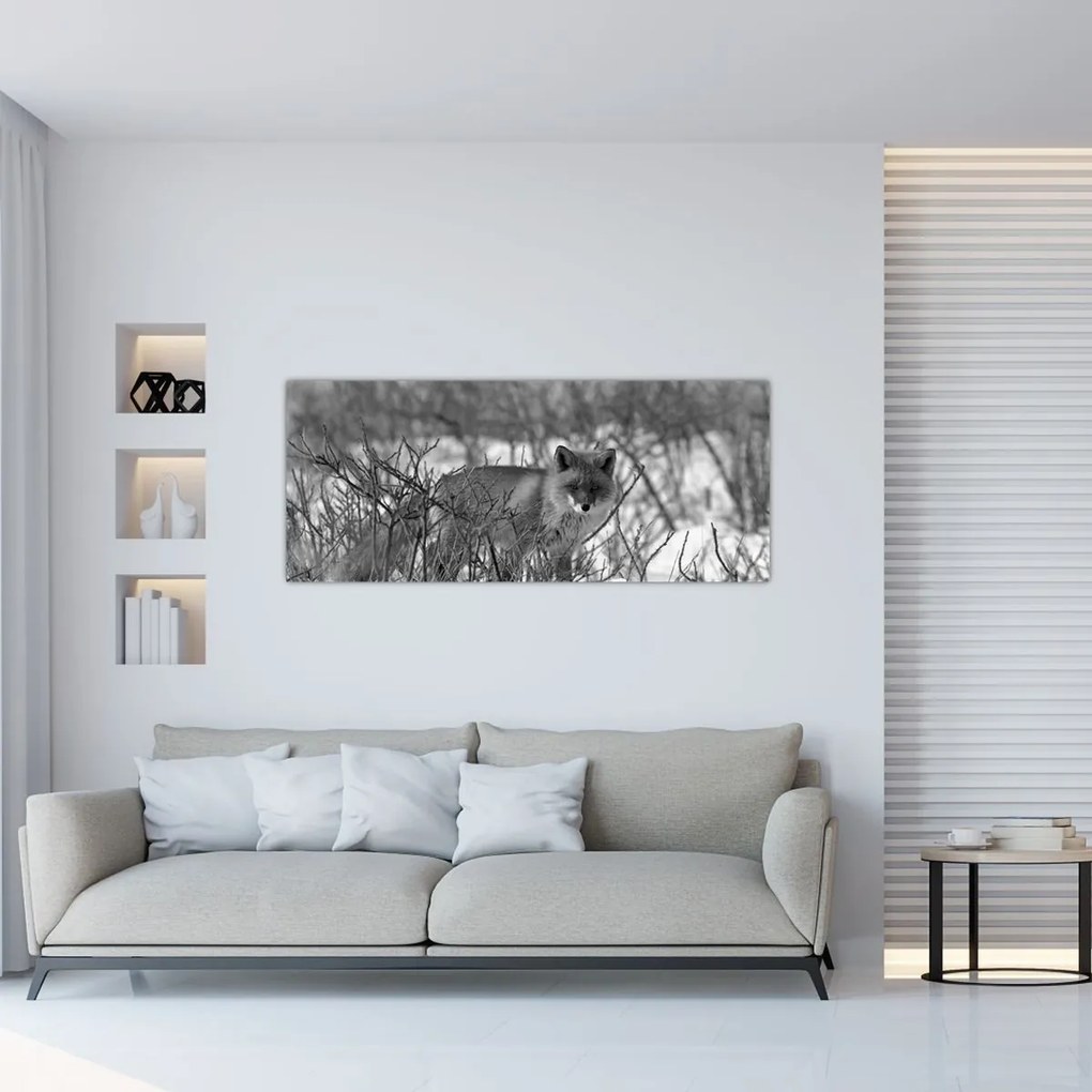 Tablou - Vulpe în timpul iernii (120x50 cm)