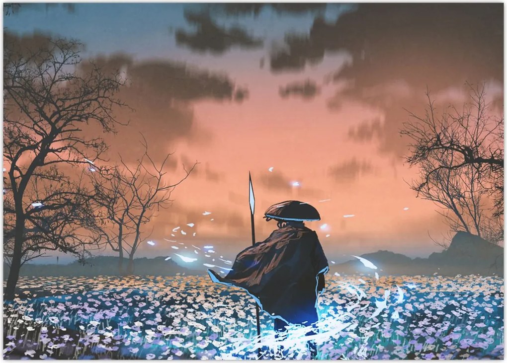 Tablou - Ilustrație a unui războinic (70x50 cm)