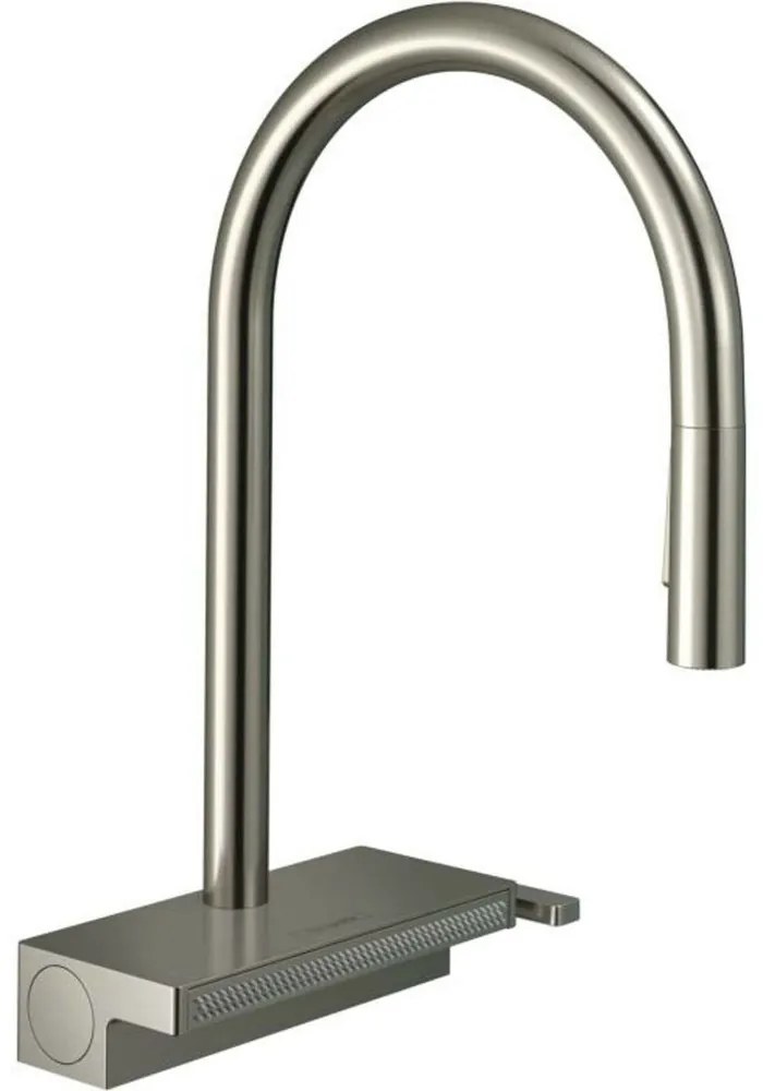 Baterie bucatarie cu dus extractibil crom periat Hansgrohe Aquno Select M81 170 cu 3 jeturi 73837800