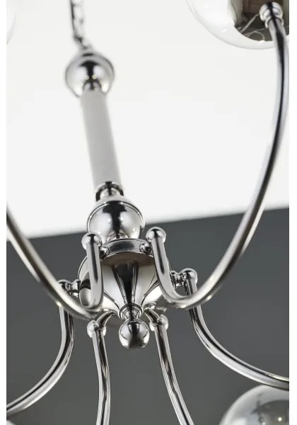 Lustră pe lanț Jupiter 2022 BRILLANTE 6xG9/10W/230V crom lucios