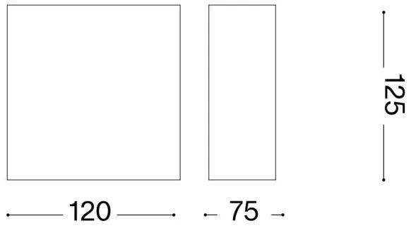 Spot de perete Ideal Lux FLASH GESSO 1xG9/40W/230V alb