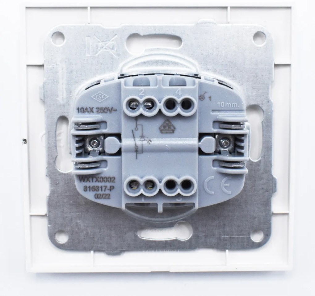 Intrerupator cu led 10A, IP20, Alb, Panasonic Arkedia Slim