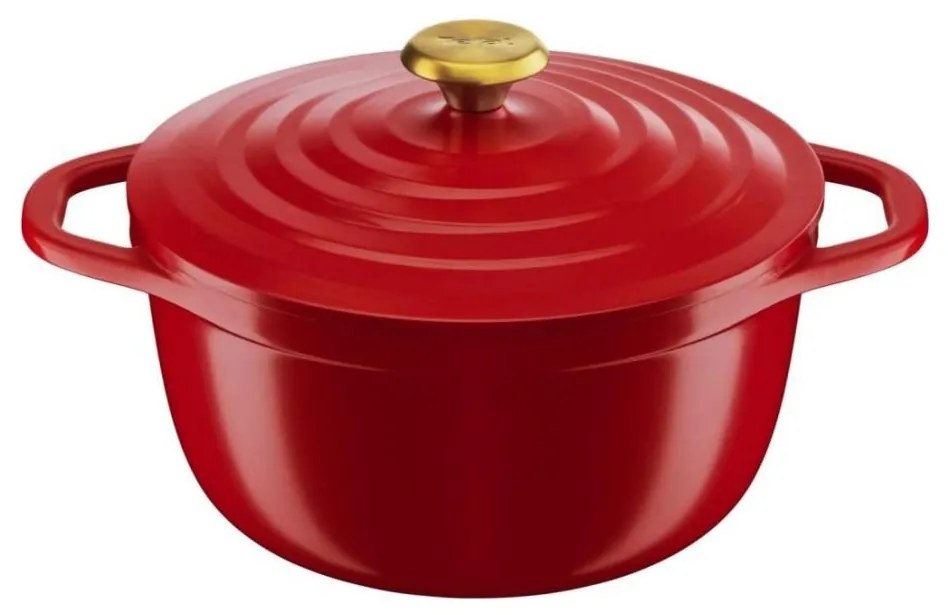 Tefal - Cratiță AIR cu capac, 24 cm, roșu