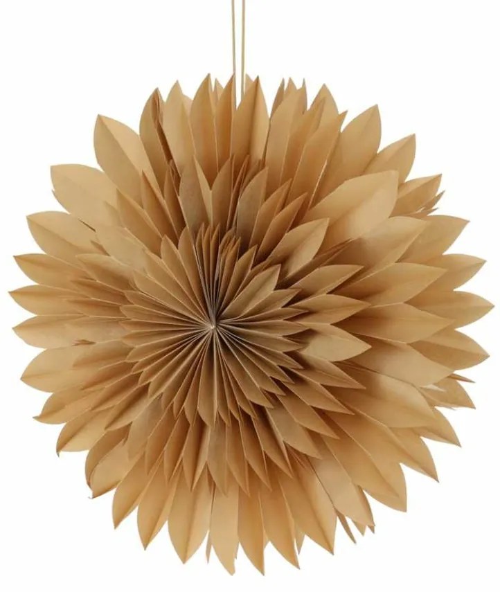 Decorațiune suspendată stea de hârtie Gold, 50 cm