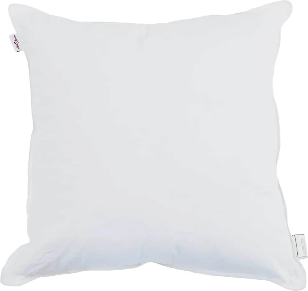 vidaXL Pernă cu pernă Alb 80 x 80 cm Bumbac