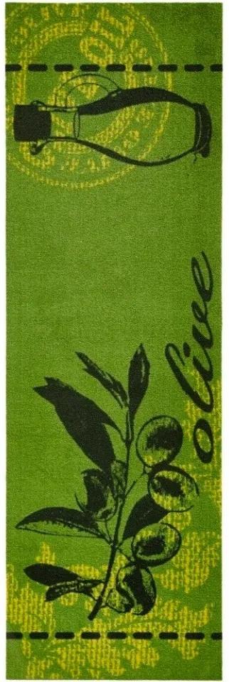 Covor verde bucatarie 150x50 cm Olive Zala Living