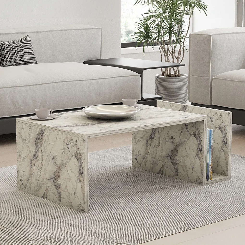 Măsuță de conferință Memo Freesia Marble