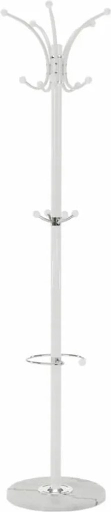Cuier pom ALAN NEW, alb, metal/marmura, 37x175 cm