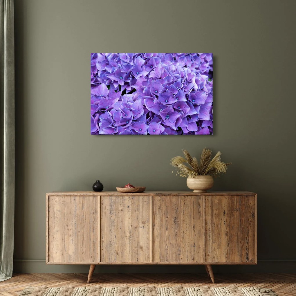 Tablou cu flori violete (90x60 cm)