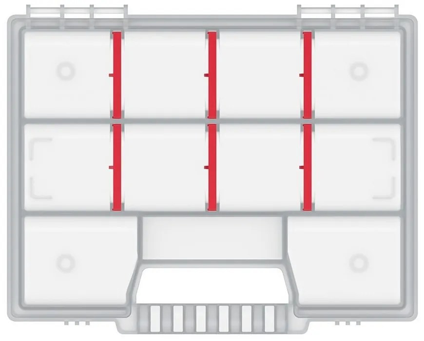 Organizator servieta 19,5 x 15,5 x 3,5 cm, alb