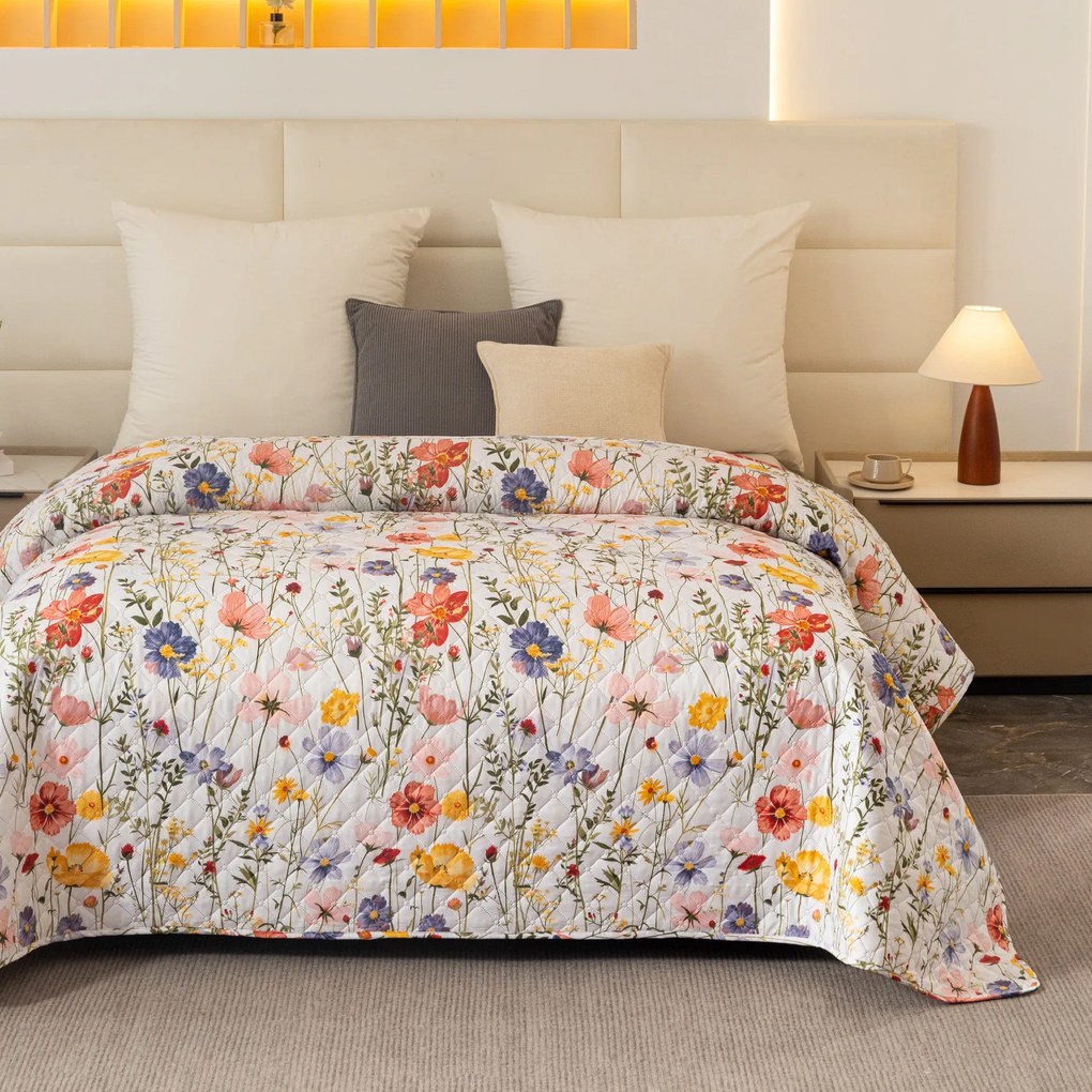 Cuvertura de pat WILDFLOWERS, colorata Dimensiune: 170 x 210 cm