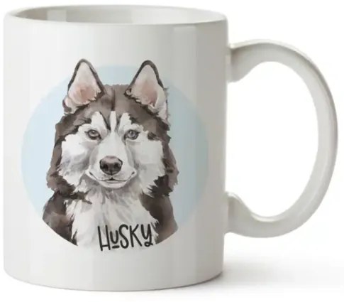 Bohemia Gifts Cană din ceramică - Husky, 350 ml