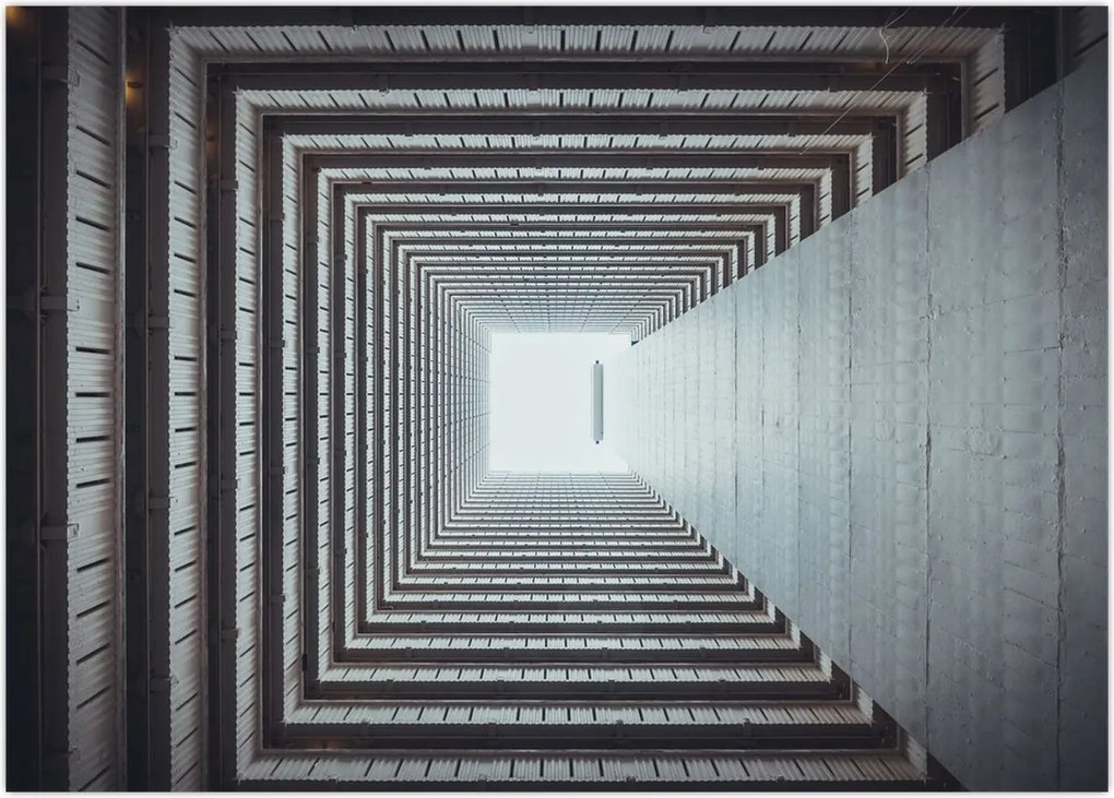 Tablou - Vedere din interiorul clădirii (70x50 cm)