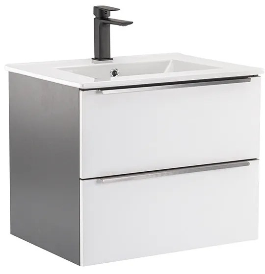 Dulap inferior Vario Trim 60 cu lavoar antracit-alb