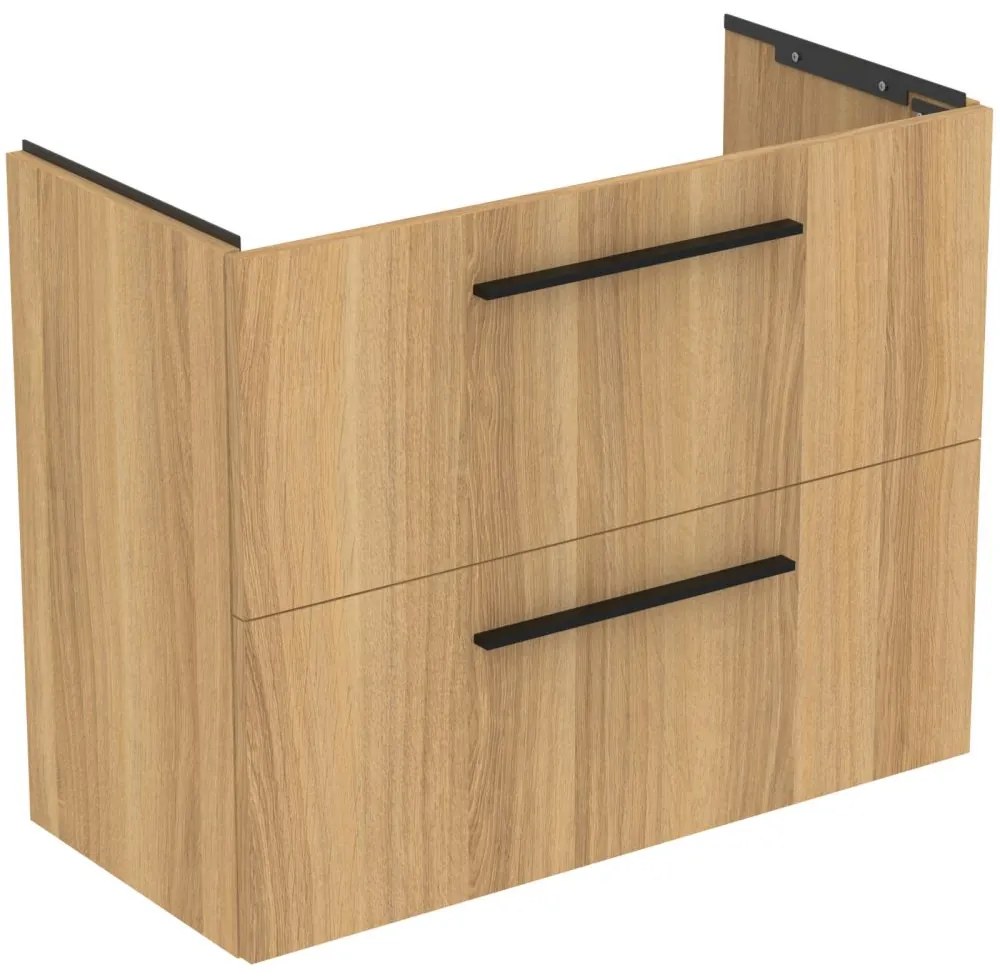 Dulap baza lavoar, 80x38x63 cm, 2 sertare, stejar Stejar natural
