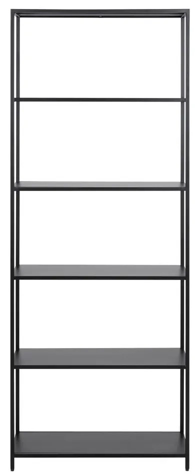 Bibliotecă neagră din metal 70x185 cm Newcastle – Actona
